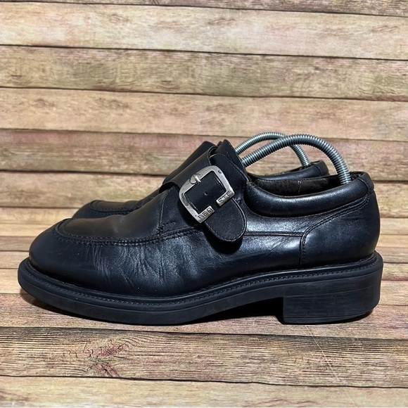 Bed Stu Black Leather Vintage Chunky Boots main image 3